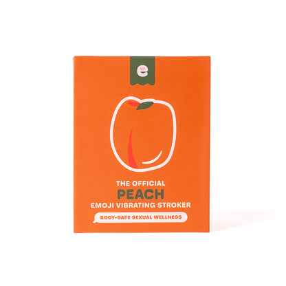 Emojibator Peach Vibrating Stroker – Orange