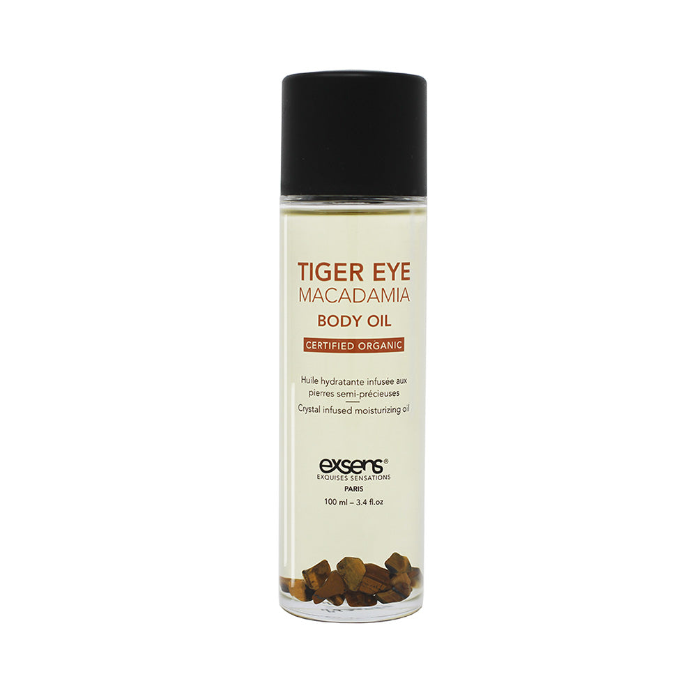Exsens Tiger Eye Macadamia Body Oil - Daily Moisturizer for Skin & Hair - 3.4 oz