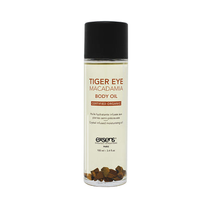 Exsens Tiger Eye Macadamia Body Oil - Daily Moisturizer for Skin & Hair - 3.4 oz
