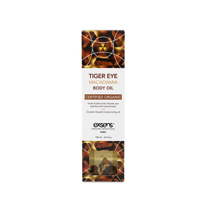 Exsens Tiger Eye Macadamia Body Oil - Daily Moisturizer for Skin & Hair - 3.4 oz