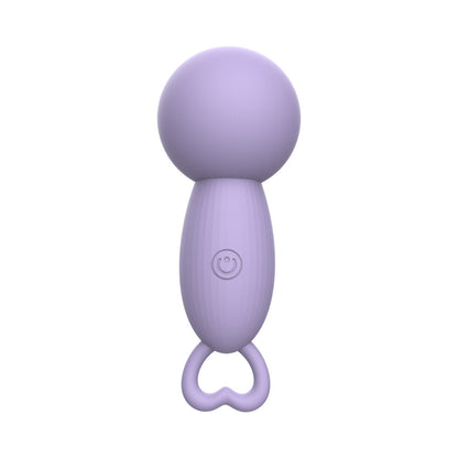 Adam & Eve Pleasure Pulse Mini Wand Vibe – Waterproof Light Purple Vibe with 10 Vibration Modes