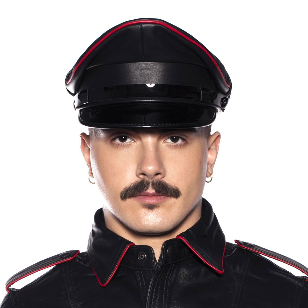 Prowler RED Military Cap - Black/Red - Size XL