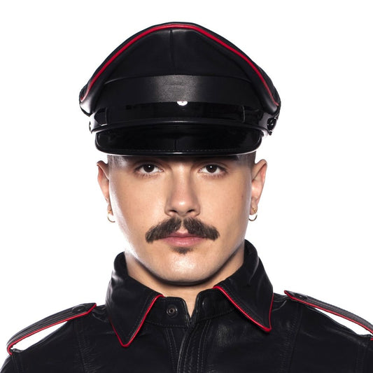 Prowler RED Military Cap - Black/Red - Size XL