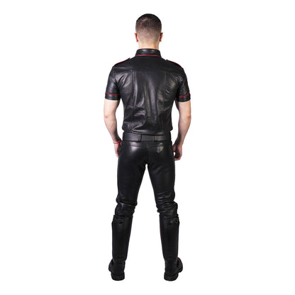 Prowler RED Leather Jeans – Black