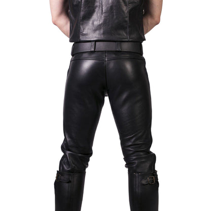 Prowler RED Leather Jeans – Black