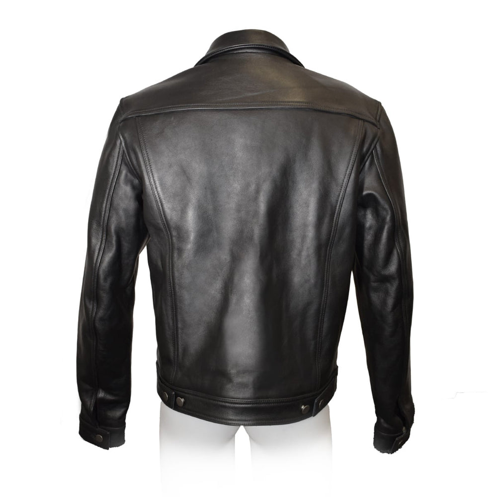 Prowler RED Leather Trucker Jacket – Black – Size 2XL