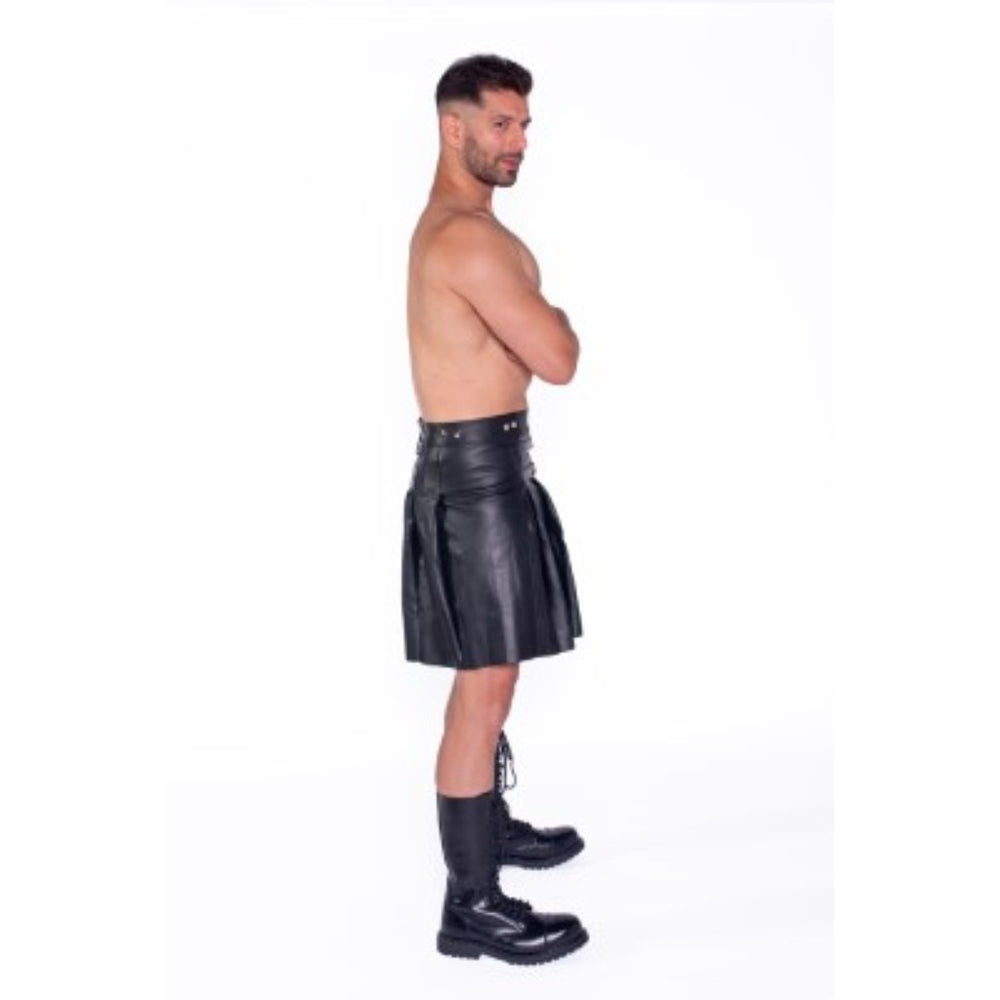 Prowler RED Leather Kilt Size 32-34 - Black