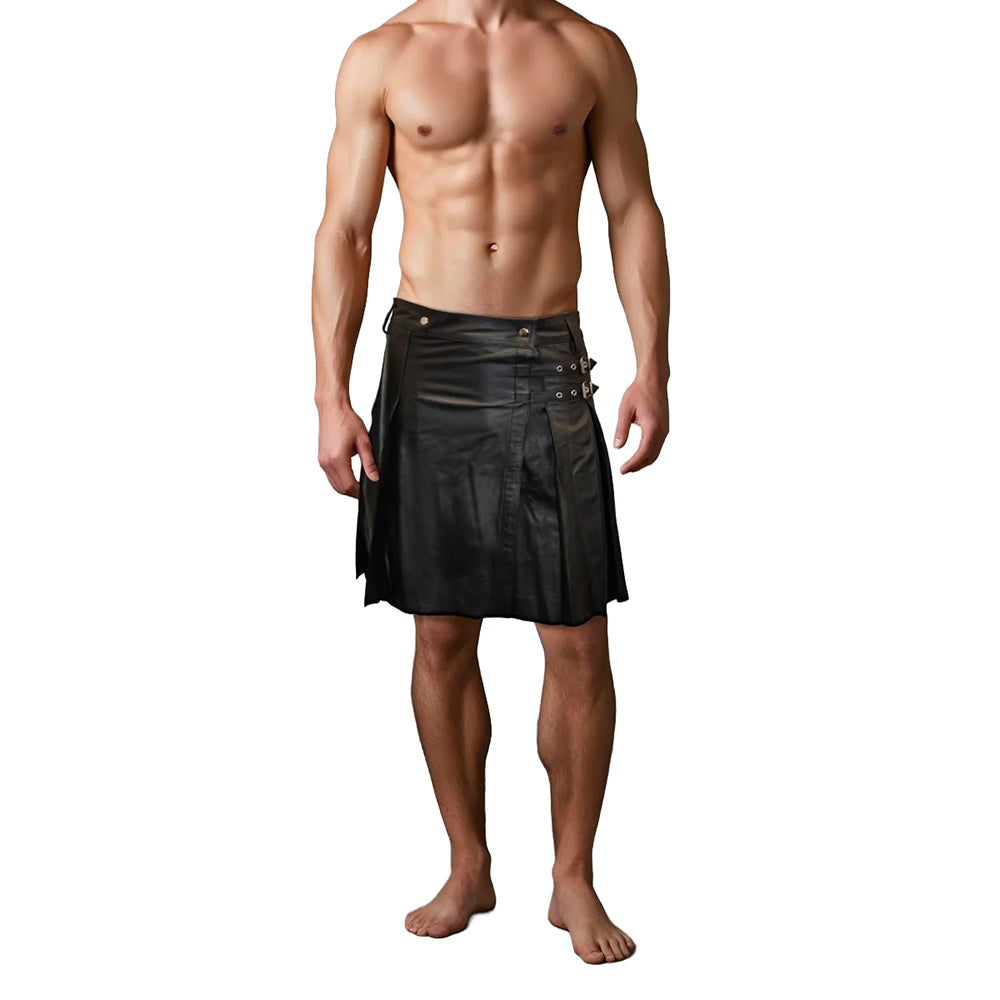 Prowler RED Leather Kilt Size 36-38 - Black
