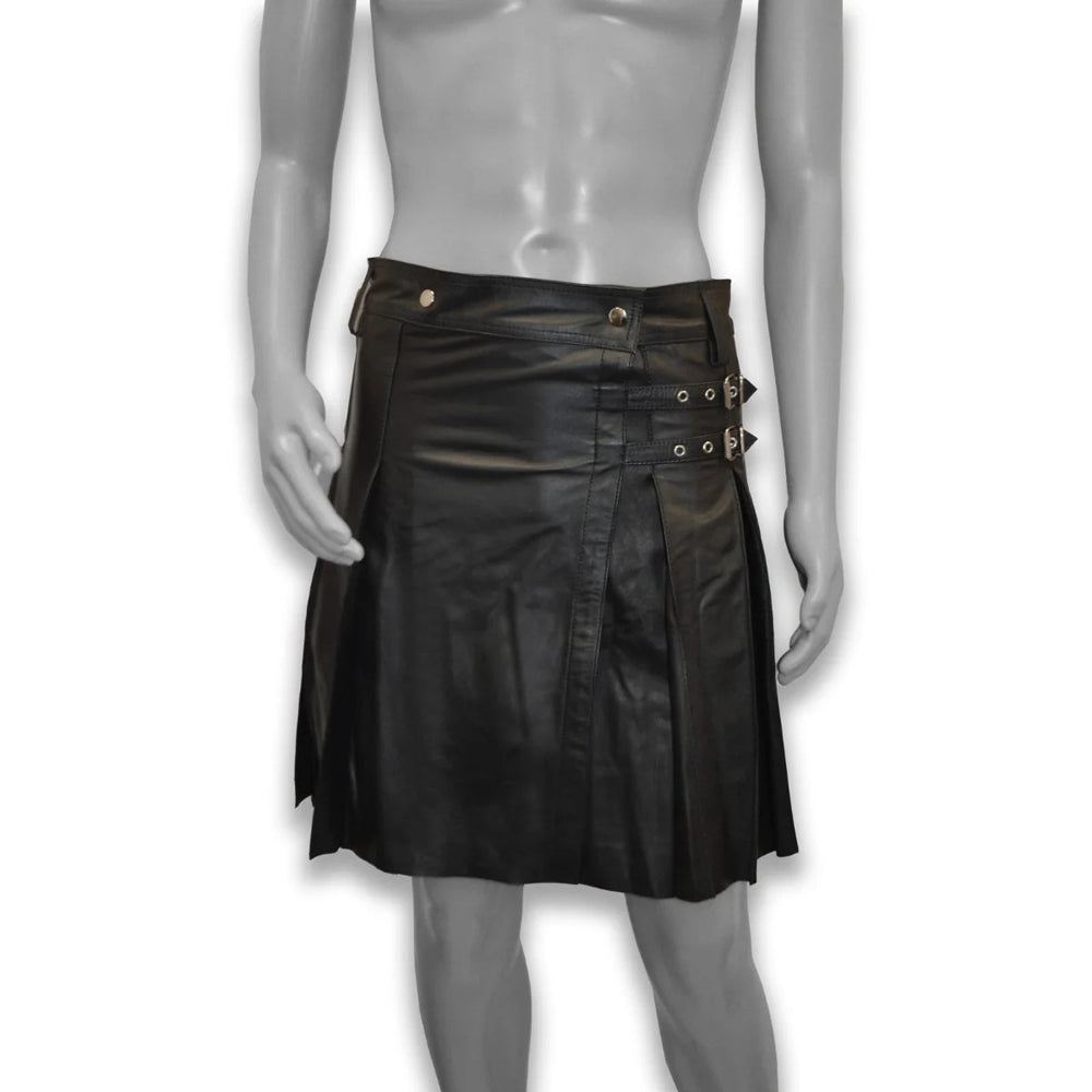 Prowler RED Leather Kilt Size 38-40 - Black
