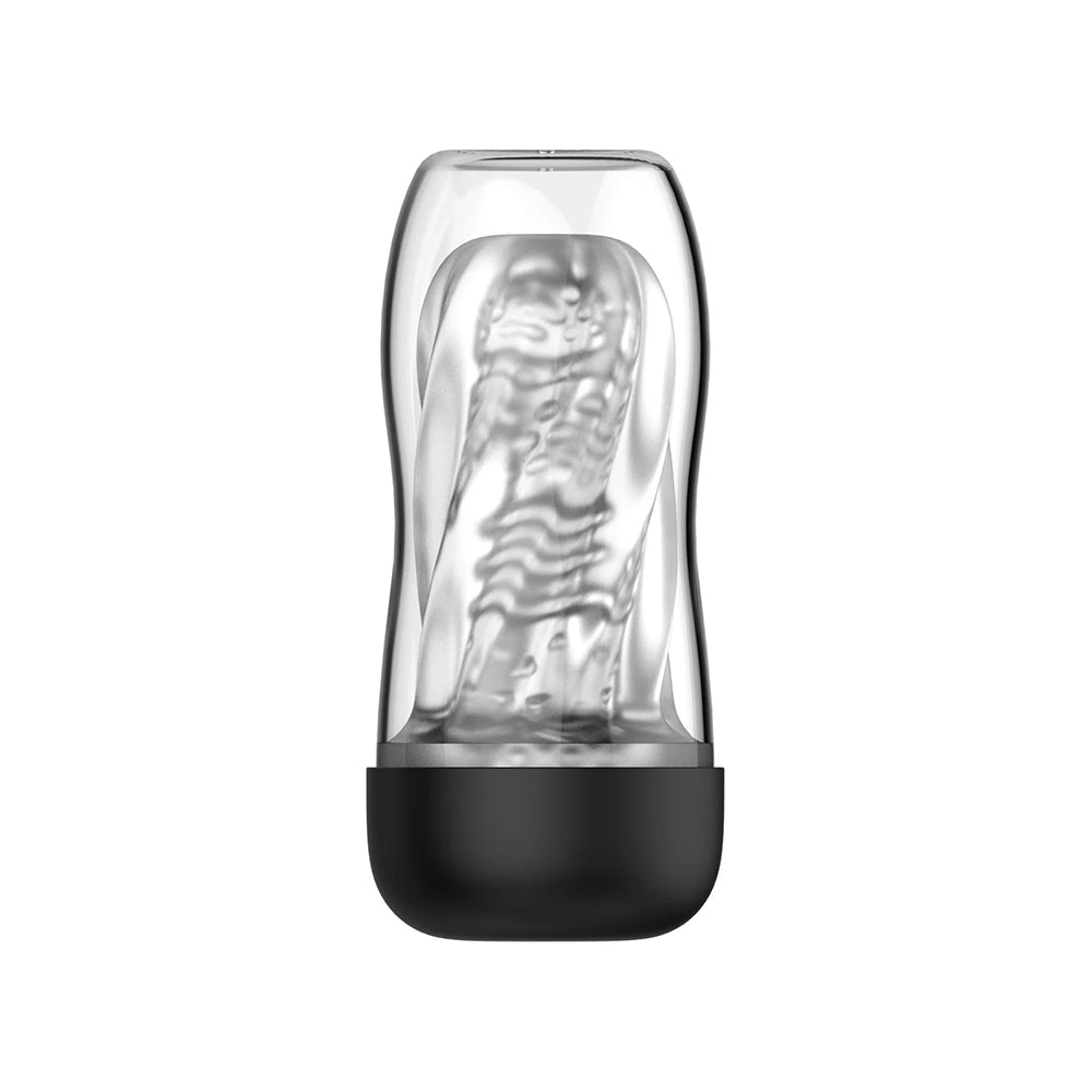 Nexus Alpha Surge Masturbator – Six Modes of Suction and Rotation – Black/Clear