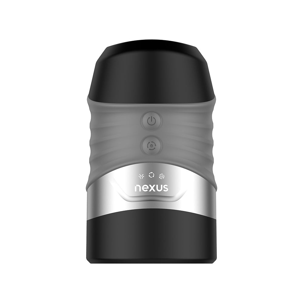 Nexus Alpha Surge Masturbator – Six Modes of Suction and Rotation – Black/Clear