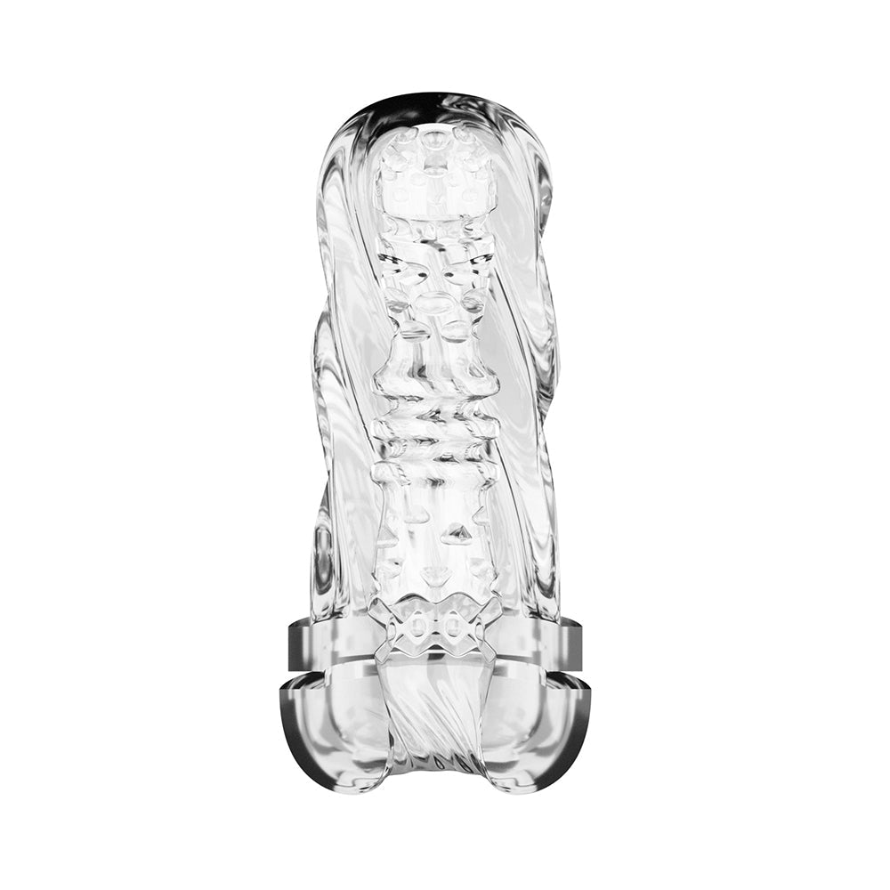 Nexus Alpha Surge Masturbator – Six Modes of Suction and Rotation – Black/Clear