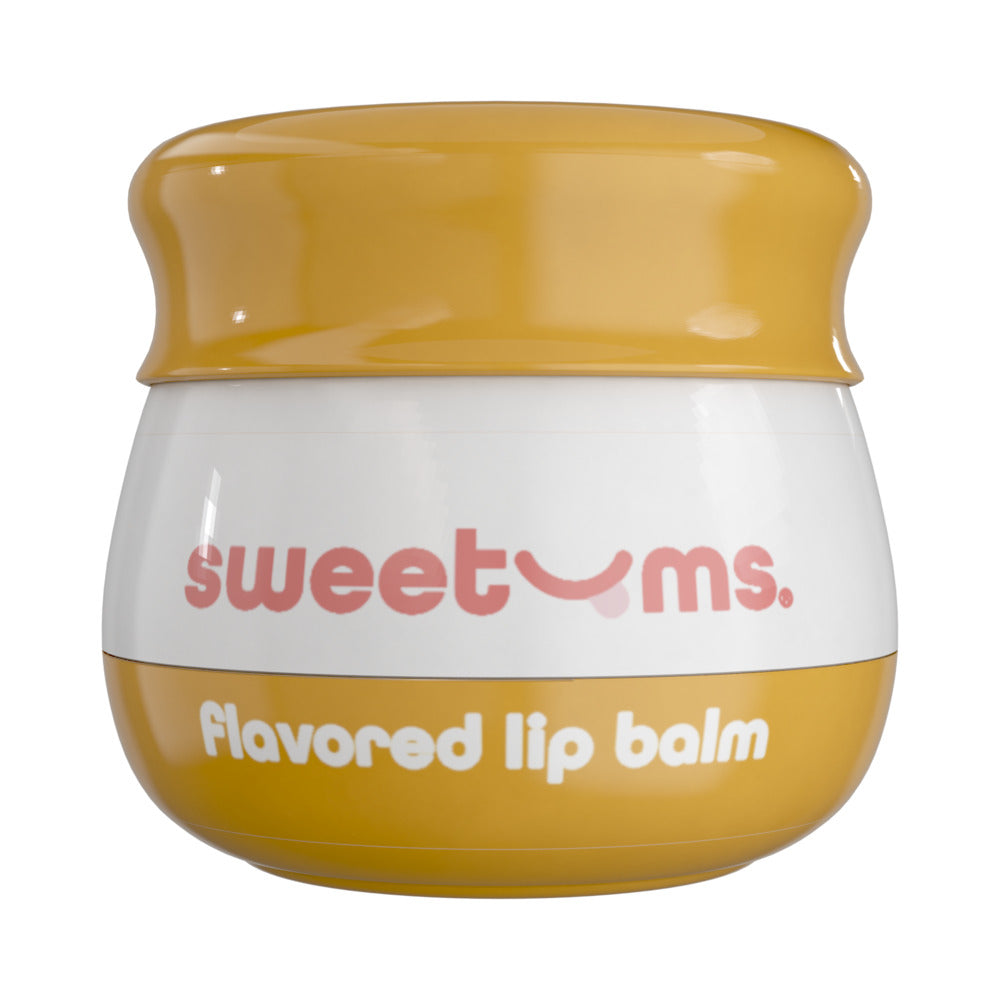 Sweetums Mango Flavored Lip Balm – Hydrating Lip Care with Built-in Mirror