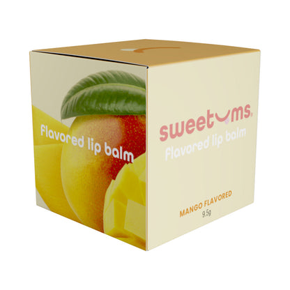 Sweetums Mango Flavored Lip Balm – Hydrating Lip Care with Built-in Mirror