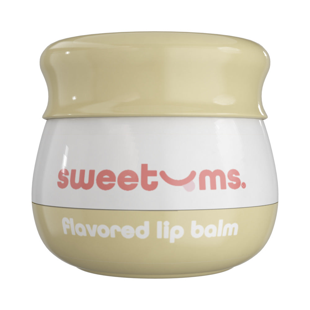Sweetums Vanilla Flavored Lip Balm – Hydrating Lip Care with Built-in Mirror