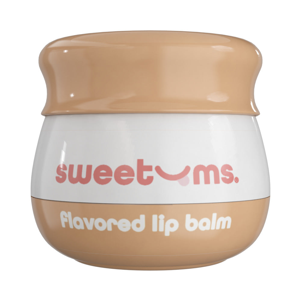 Sweetums Peach Flavored Lip Balm – Hydrating, Glossy Finish