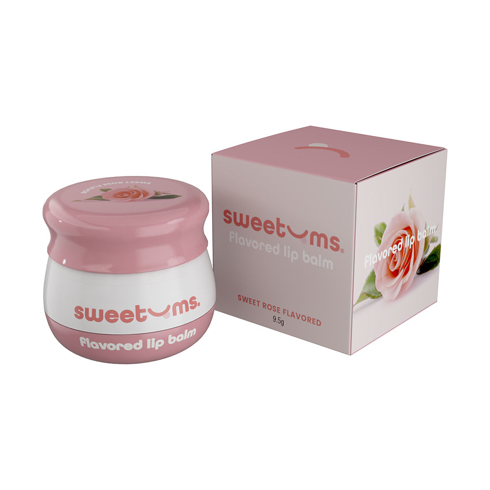 Sweetums Sweet Rose Flavored Lip Balm – Hydrating Floral Formula