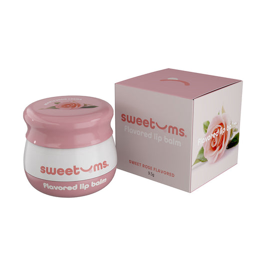 Sweetums Sweet Rose Flavored Lip Balm – Hydrating Floral Formula