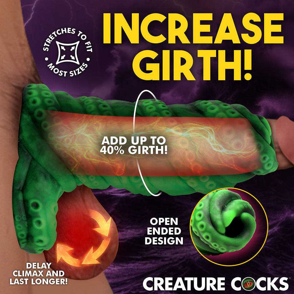 Creature Cocks Tenta Girth Silicone Penis Enhancer – Green