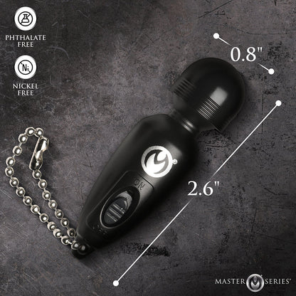 Master Series Thunderstick Mini Vibrating Wand Keychain – Black