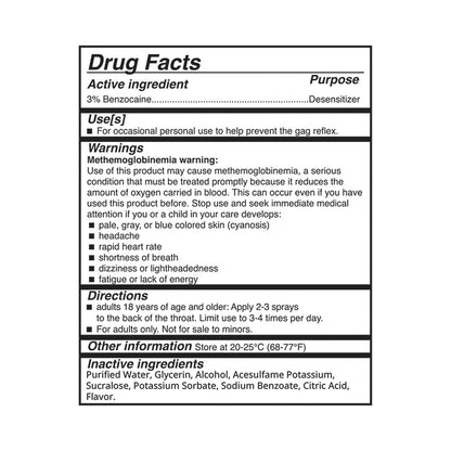 Adam & Eve Deep Throat Desensitizing Spray – Strawberry Flavor – 1 fl. oz.