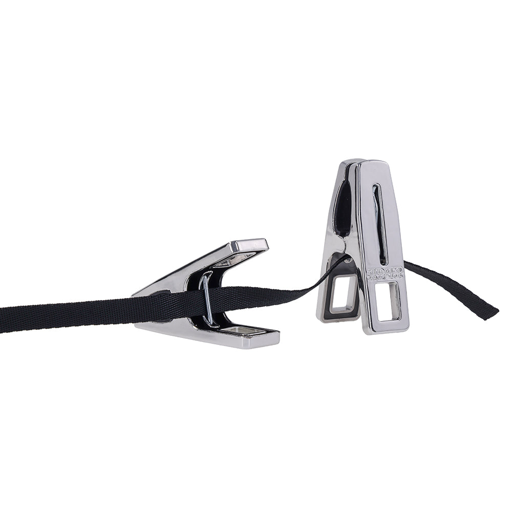 Sportsheets Edge Body Zipper Clothes Pins – Silver, 16 Clamps with Silicone Lining