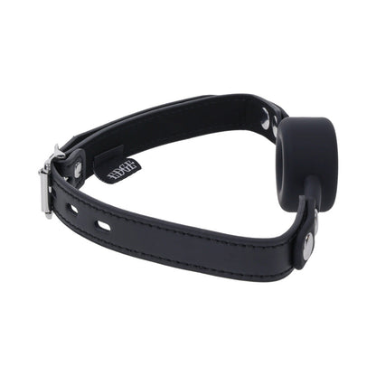 Sportsheets Edge Silicone Ring Gag – Black – Breathable Design with Adjustable Strap