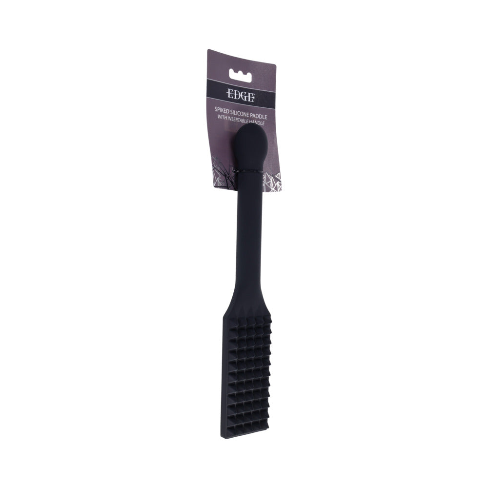 Sportsheets Edge Spiked Silicone Paddle – Black – Impact Tool