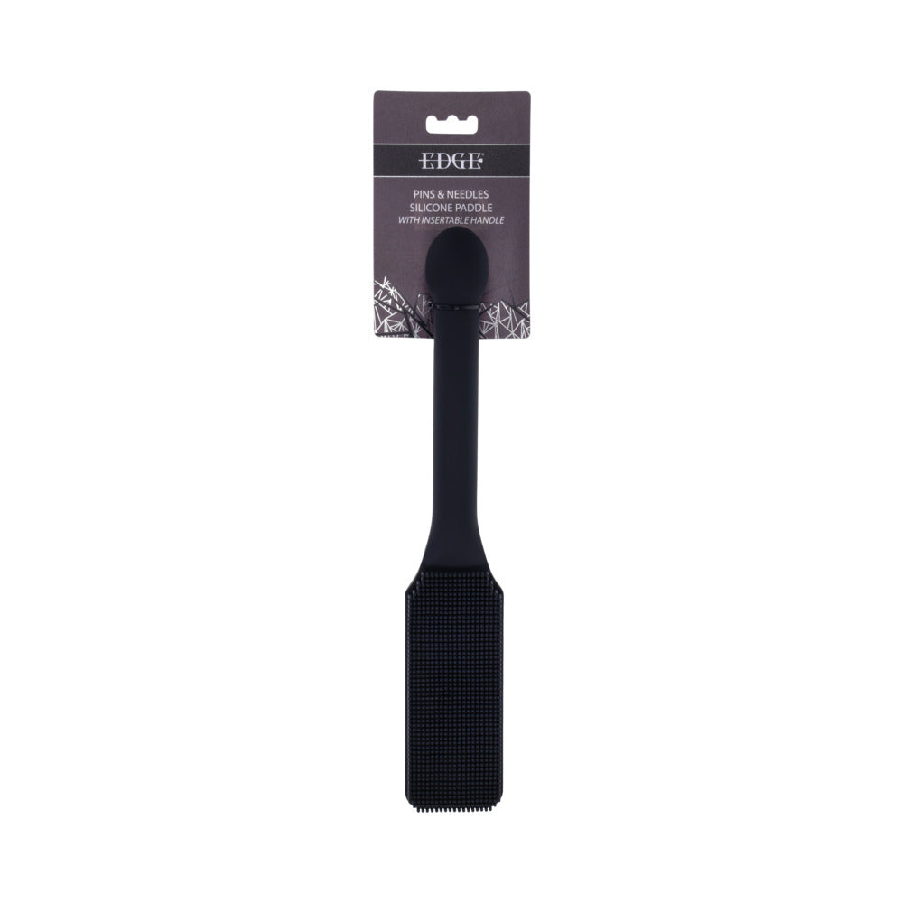 Sportsheets Edge Pins & Needles Silicone Paddle – Black – Body-Safe Silicone