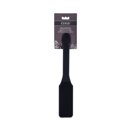 Sportsheets Edge Pins & Needles Silicone Paddle – Black – Body-Safe Silicone