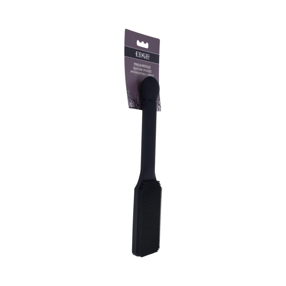 Sportsheets Edge Pins & Needles Silicone Paddle – Black – Body-Safe Silicone