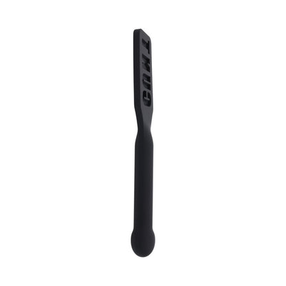 Sportsheets Edge CUNT Silicone Paddle - Black - Flexible Design with Metal Reinforced Handle