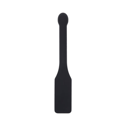Sportsheets Edge CUNT Silicone Paddle - Black - Flexible Design with Metal Reinforced Handle