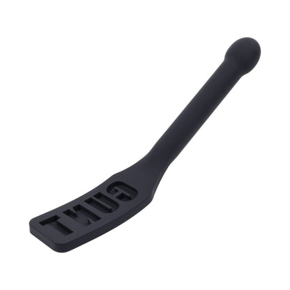 Sportsheets Edge CUNT Silicone Paddle - Black - Flexible Design with Metal Reinforced Handle