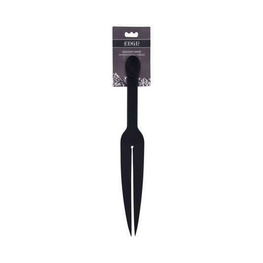 Sportsheets Edge Silicone Tawse - Black - Flexible Dual Tail Design