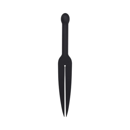 Sportsheets Edge Silicone Tawse - Black - Flexible Dual Tail Design