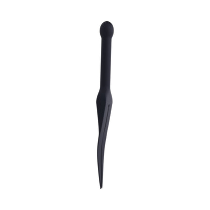 Sportsheets Edge Silicone Tawse - Black - Flexible Dual Tail Design