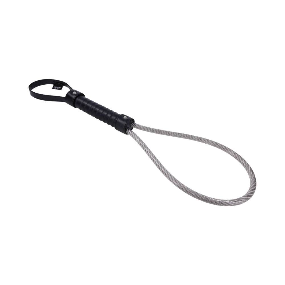 Sportsheets Edge Metal Loop Spanker - Precision Impact Tool - Silver/Steel/Chrome