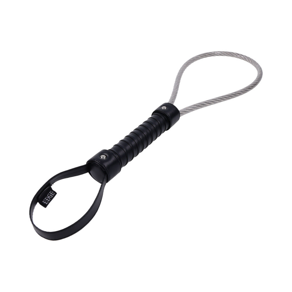 Sportsheets Edge Metal Loop Spanker - Precision Impact Tool - Silver/Steel/Chrome