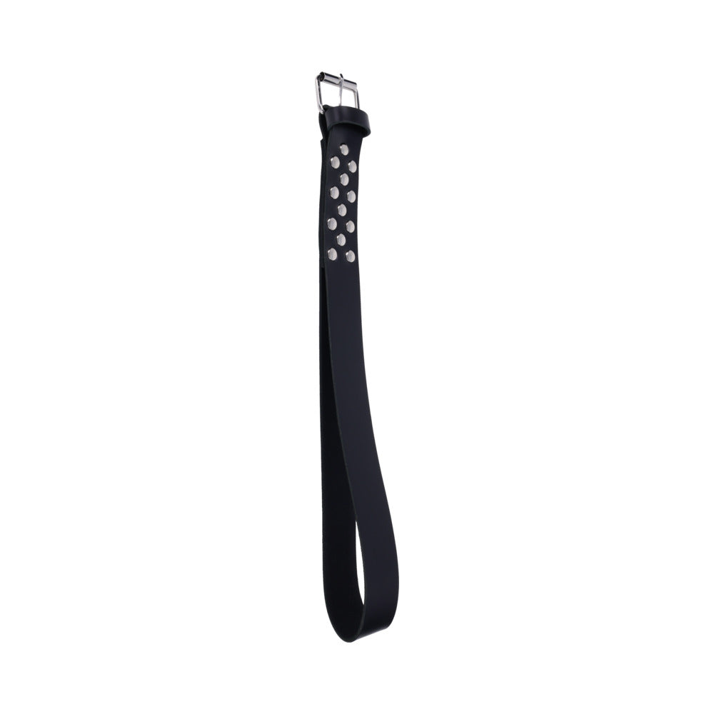 Sportsheets Edge Leather Belt Spanker – Black Leather Impact Tool