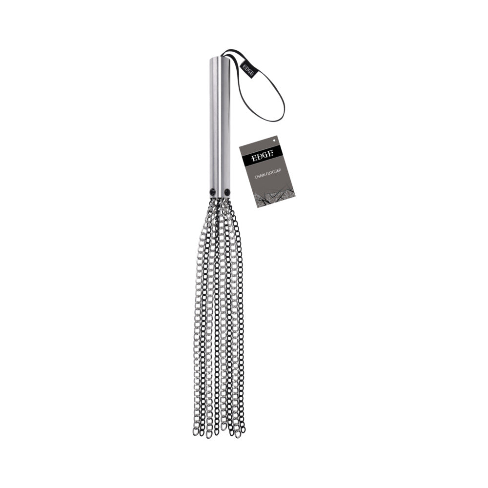 Sportsheets Edge Chain Flogger - Silver/Steel/Chrome - Heavy Impact Flogger