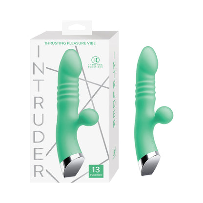 Nasstoys Intruder Thrusting Pleasure Vibe - Mint - Thrusting Vibrator with Dual Motors