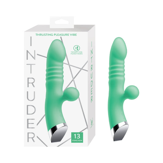 Nasstoys Intruder Thrusting Pleasure Vibe - Mint - Thrusting Vibrator with Dual Motors