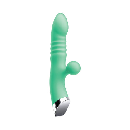 Nasstoys Intruder Thrusting Pleasure Vibe - Mint - Thrusting Vibrator with Dual Motors