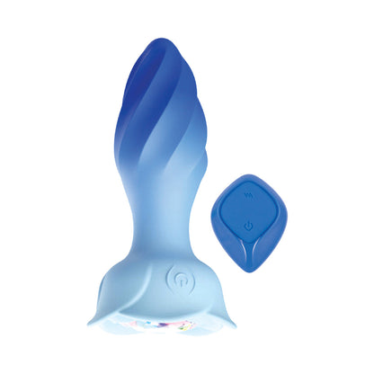 Nasstoys Goddess Remote Control Rotating Jewel Plug - Blue