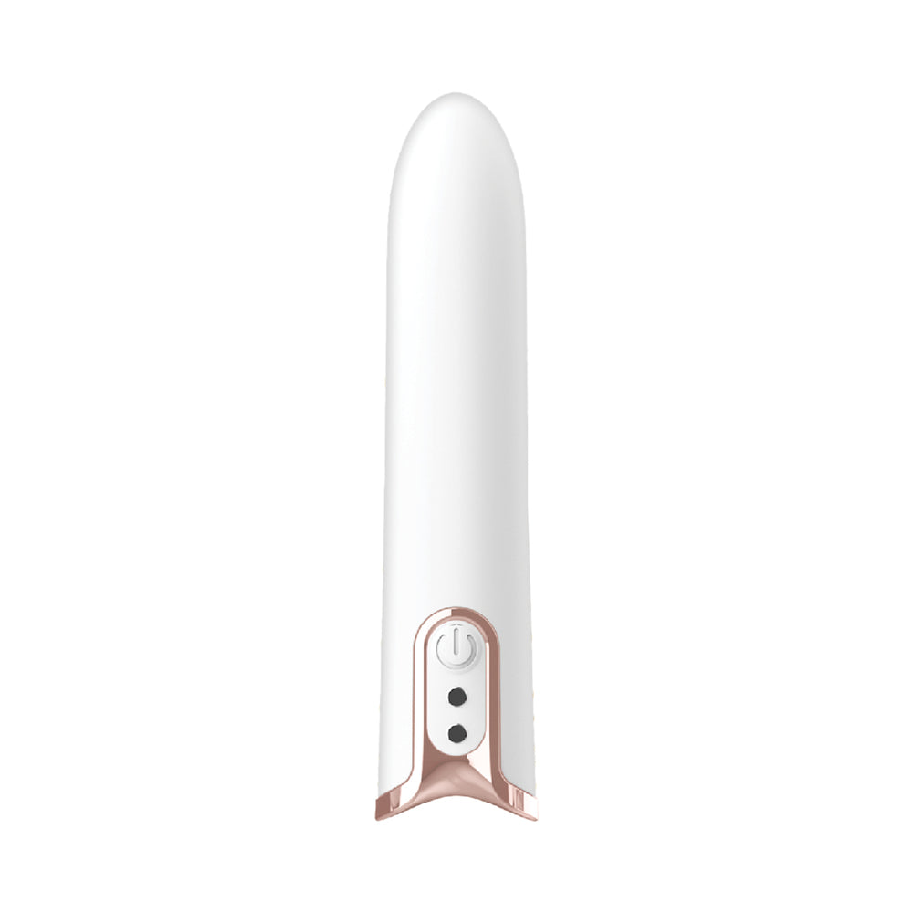Nasstoys Gold Glam Bullet Vibe – Compact Vibrator with 10 Functions – White