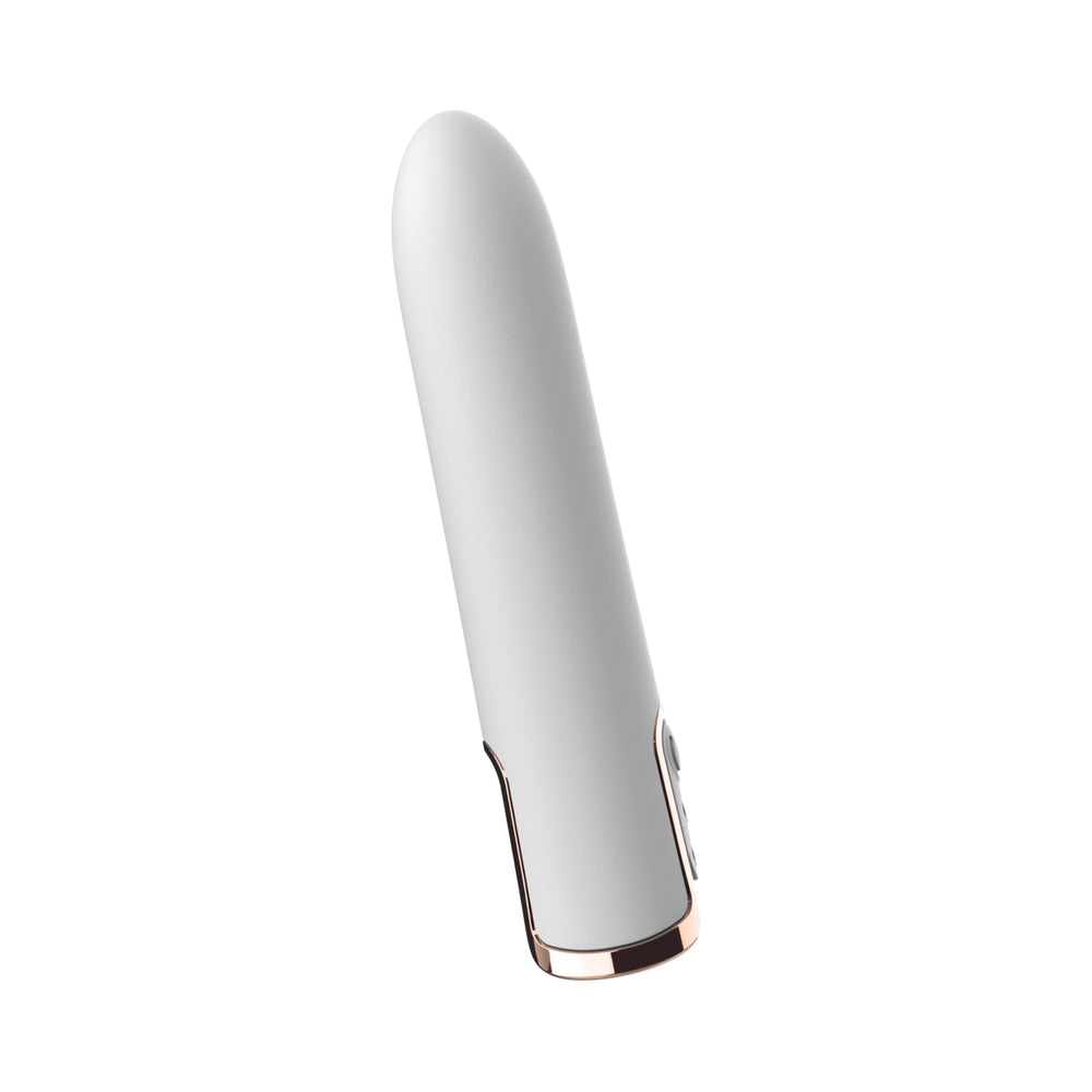 Nasstoys Gold Glam Bullet Vibe – Compact Vibrator with 10 Functions – White