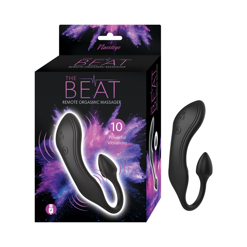 Nasstoys The Beat Remote Orgasmic Massager – Black – Flexible Design with 10 Functions