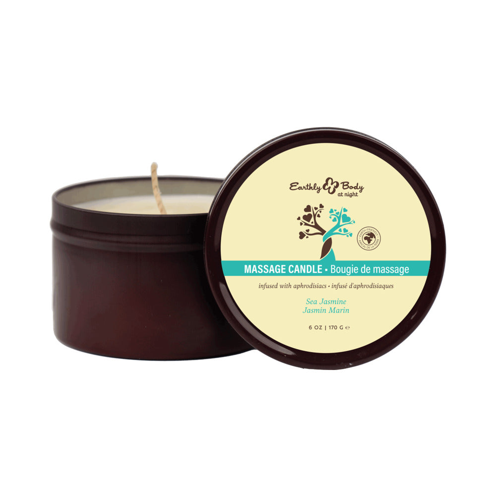 Earthly Body Night Aphrodisiac Collection Candle – Sea Jasmine, 6 oz