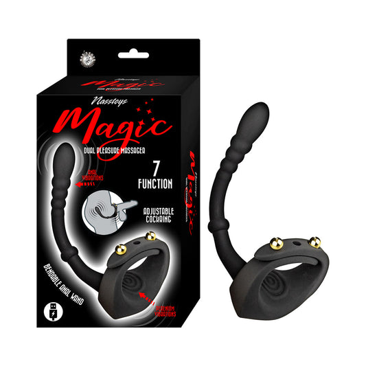 Nasstoys Magic Dual Pleasure Massager - Black - Rechargeable with Vibrating Functions